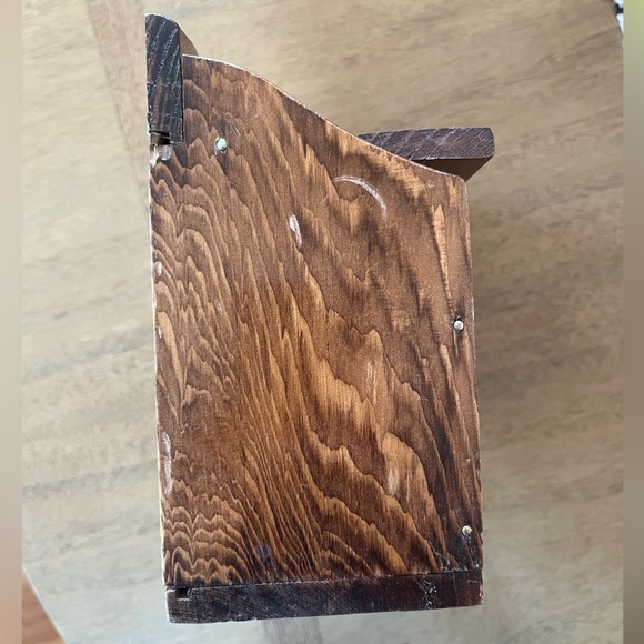 Vintage 1970s Wooden Farmhouse Style Recipe Box - Picture 5 of 10